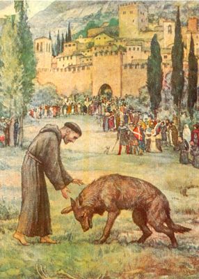St Francis and the Wolf of Gubbio